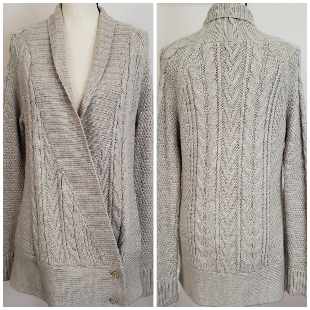 Splendid Cable Knit Cardigan Size Medium